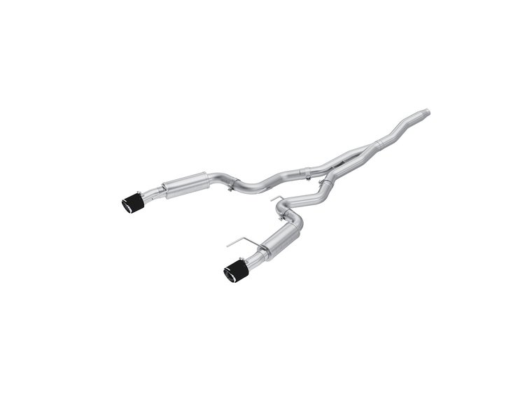 S72753CF Cat-Back Exhaust System 3 in., Dual Split Rear Exit, Race Version For 2019-2022 Ford Mustang