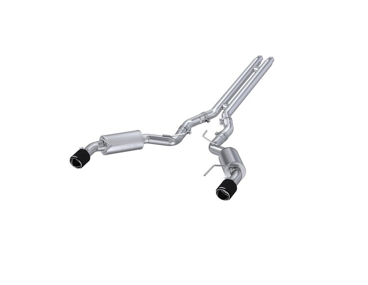 S72773CF Cat-Back Exhaust System 3 in., Dual Split Rear Exit, Street Version For 2015-2015 Ford Mustang