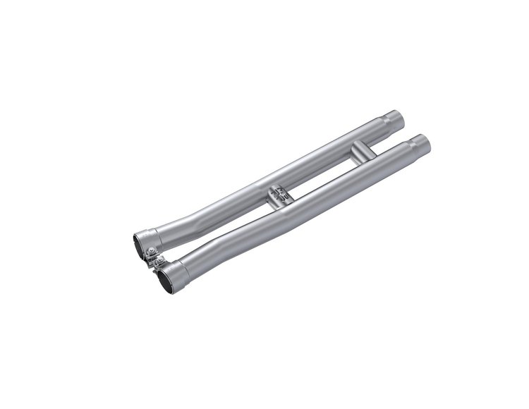 S7283409 Resonator Bypass H-pipe 2.5 in. Fits Select Ford Mustang