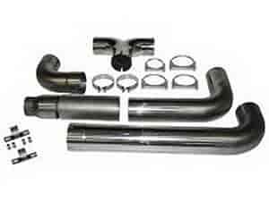 Installer Series Aluminized Smoker Stack System 2004.5-2012 Dodge Ram 2500/3500 for Cummins 6.7L