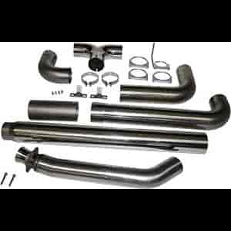 XP Series T409 Stainless Smoker Stack System 1994-2002 Dodge Ram 2500/3500 for Cummins 5.9L
