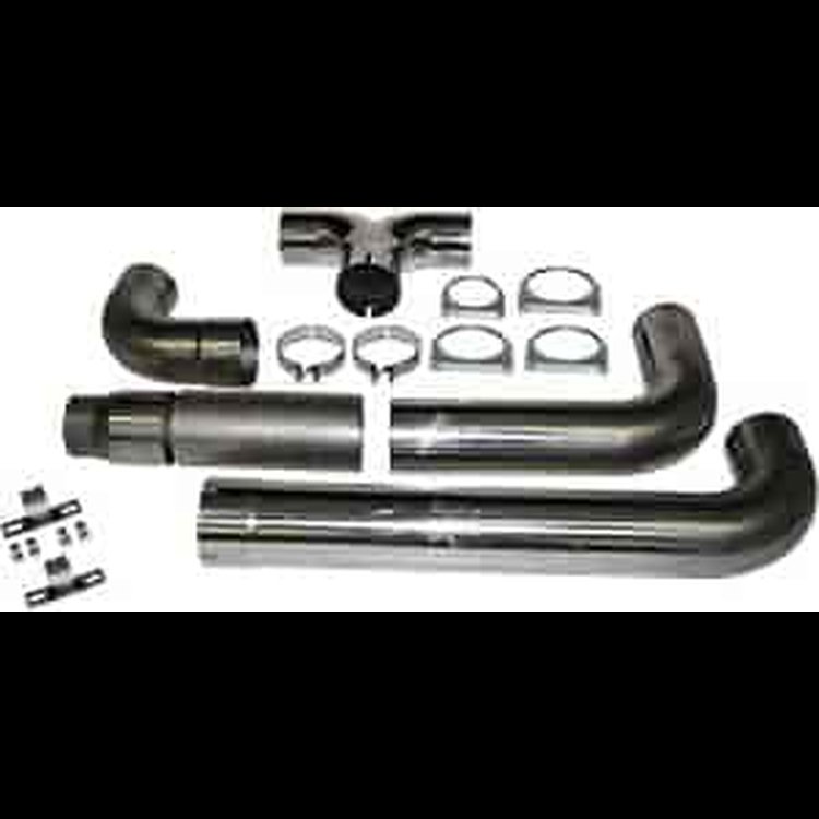 XP Series T409 Stainless Smoker Stack System 2004.5-2012 Dodge Ram 2500/3500 for Cummins 6.7L