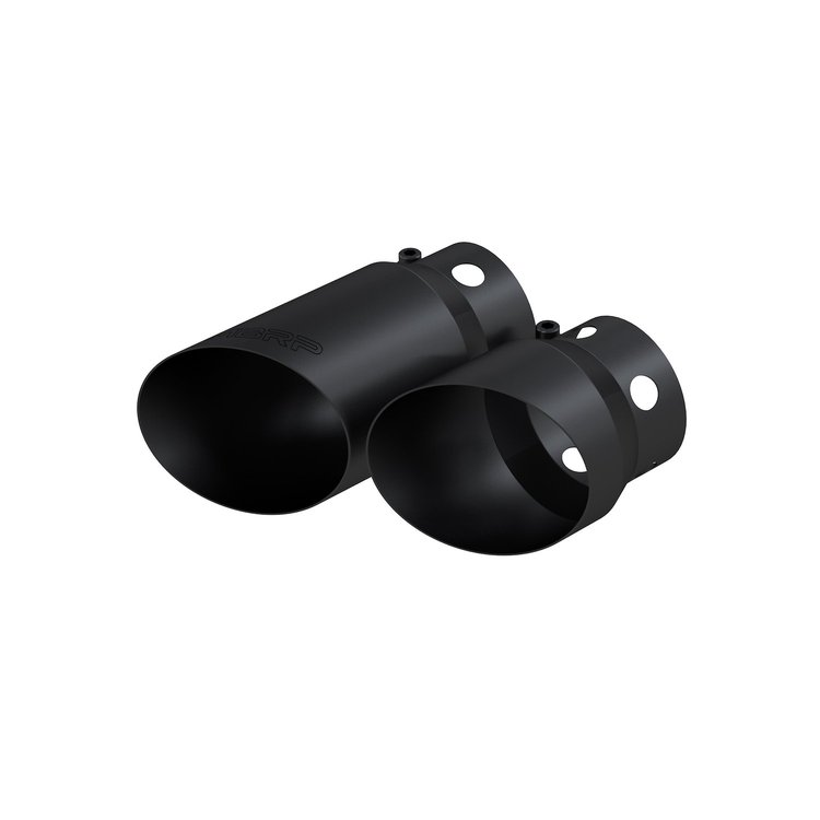 T5111BLK Exhaust Tip Cover Set 4 in. Inlet, 5 in. OD, 6 in. and 9 in. in Length, Black For 2010-2011 Ford F-250, F-350