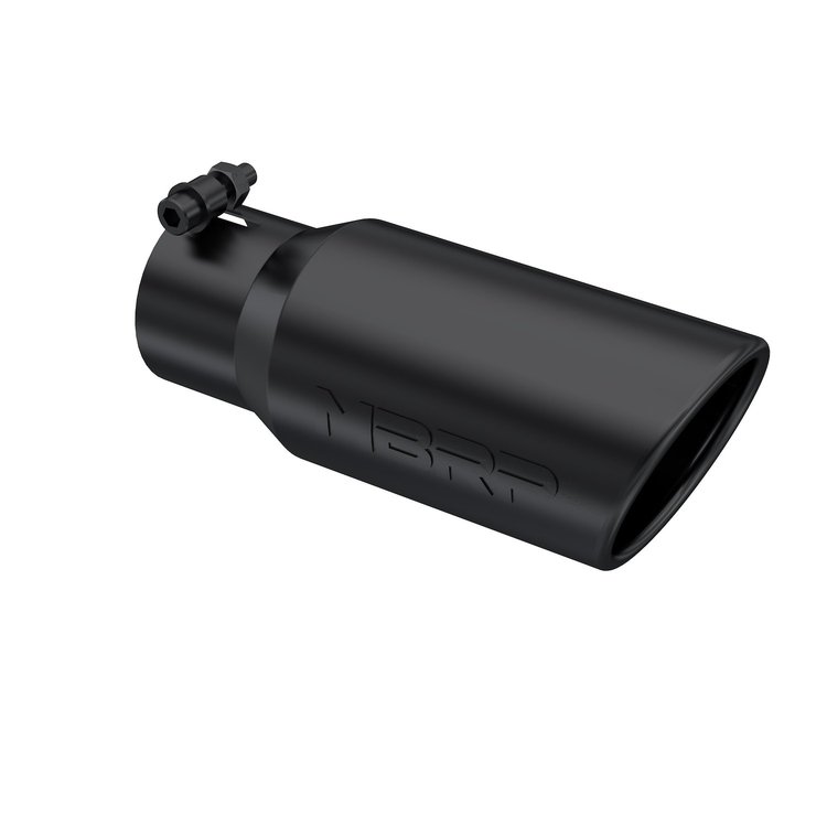 Exhaust Tip Angled Rolled End