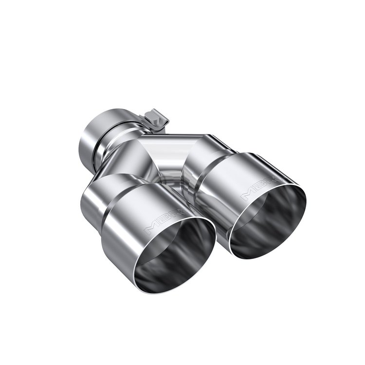 T5183 Exhaust Tip Single Wall Dual Out 4 in. OD. 3 in. Inlet