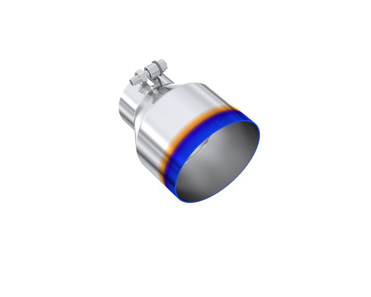 T5184BE Exhaust Tip 3 in. Inlet Burnt End Stainless Steel