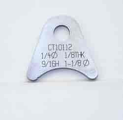 4130 1/5in THK 1/4in HOLE 9/16in HT 1 1/8in TUBE RADIUS CHASSIS TAB - QTY 20