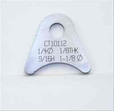 4130 1/5in THK 1/4in HOLE 9/16in HT 1 1/8in TUBE RADIUS CHASSIS TAB - QTY 4
