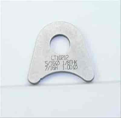4130 1/8in THK 5/16in HOLE 7/16in HT 1in TUBE RADIUS CHASSIS TAB - QTY 4