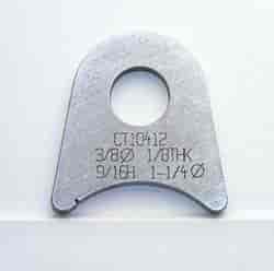 4130 1/8in THK 3/8in HOLE 9/16in HT 1 1/4in TUBE RADIUS CHASSIS TAB - QTY 20