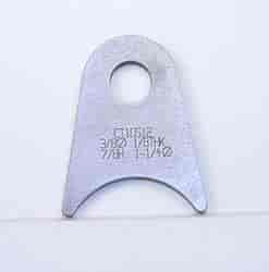 4130 1/8in THK 3/8in HOLE 7/8in HT 1 1/4in TUBE RADIUS CHASSIS TAB - QTY 4