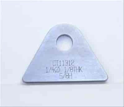 4130 1/8in THK 1/4in HOLE 5/8in HT STRAIGHT CHASSIS TAB - QTY 4