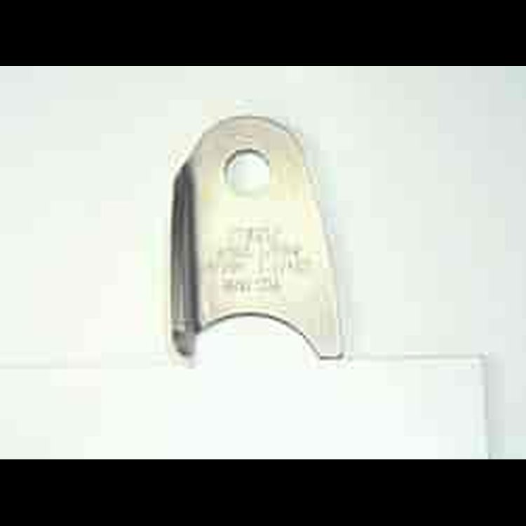 4130 1/8in THK 3/8in HOLE 3/16in HT 1 1/4 TUBE BENT UP CHASSIS TAB - QTY 20