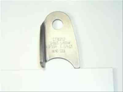 4130 1/8in THK 3/8in HOLE 3/16in HT 1 1/4 TUBE BENT UP CHASSIS TAB - QTY 2