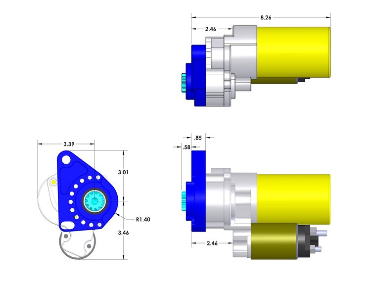 TST406H 10P HEMI STARTER