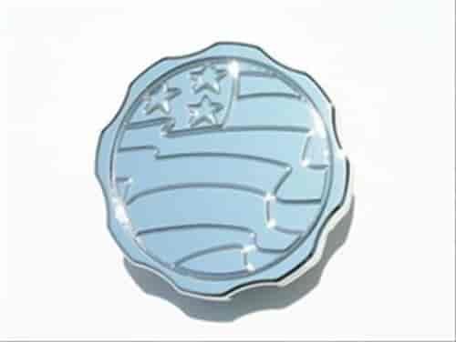 RADIATOR CAP 16LB CHROME FLAG
