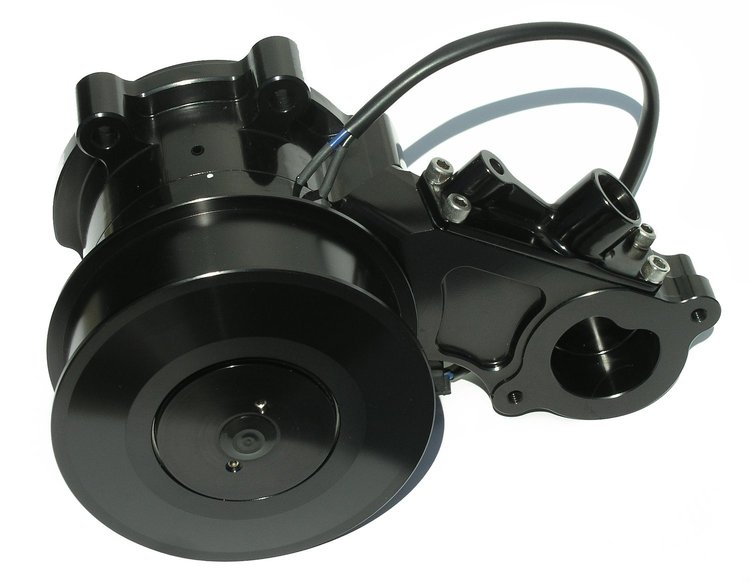 300 Series Electric Water Pump with 10-Rib Smooth Idler Pulley Ford 5.0L Coyote