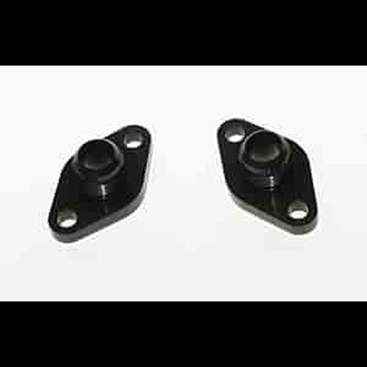 DRCE WATER PUMP PORT ADAPTERS -12AN MALE- PAIR POLISHED
