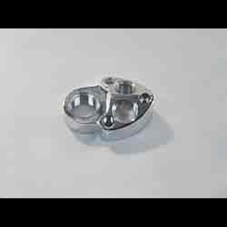 ROTARY ENGINE BLOCK ADAPTER SINGLE IN/SINGLE OUT POLISHED