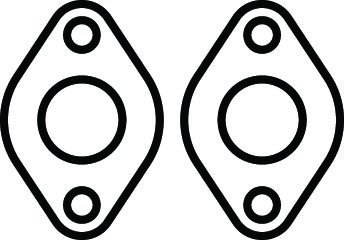 BB CHEVY FLANGE GASKET PAIR