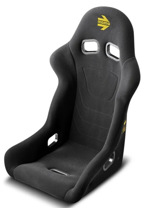 Start Highback Bucket Racing Seat [Black Fabric, FIA 8855-1999]
