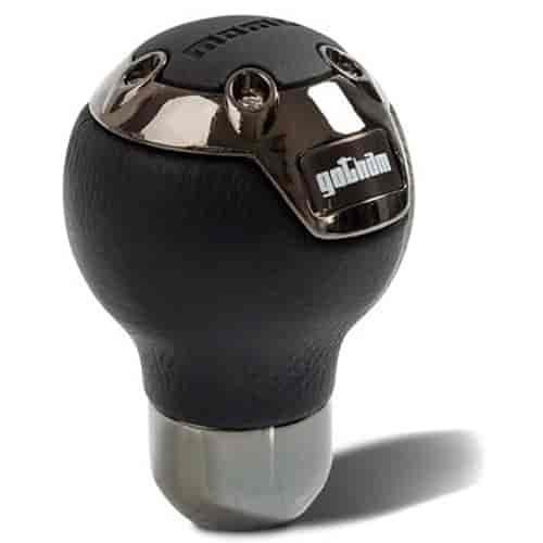 Gotham Shift Knob Top Grain Black Leather