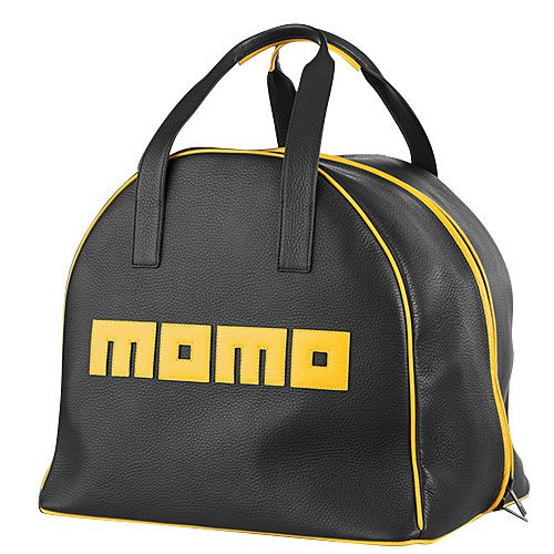 HELMET BAG BLACK LEATHER