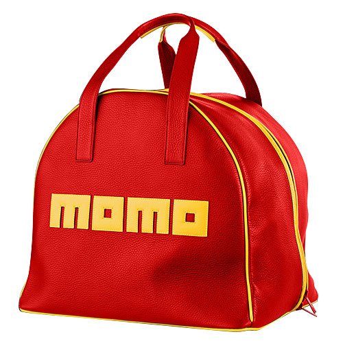 HELMET BAG RED LEATHER