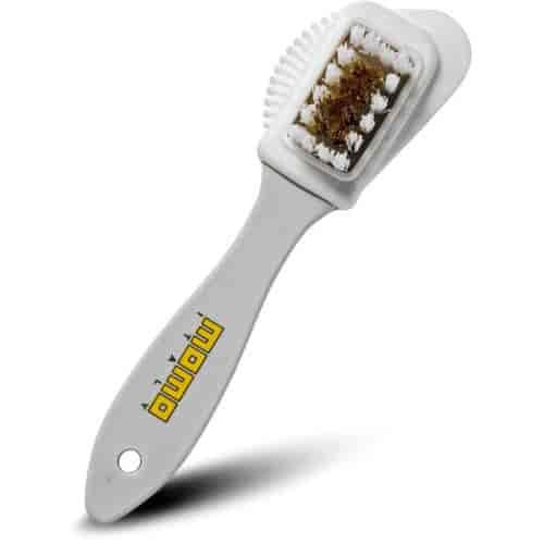 Steering Wheel Brush Dual Brass and Rubber Head