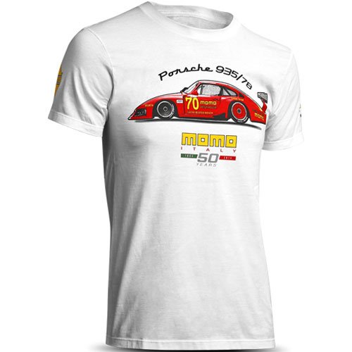Momo/ Porsche 935 Moby Dick T-Shirt Color: White