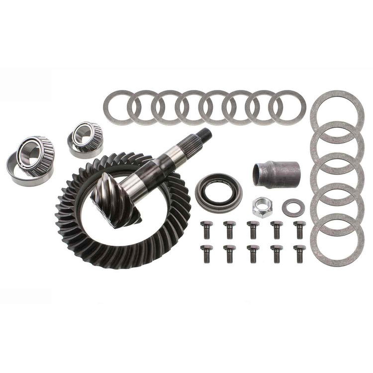 Ring And Pinion Kit; 3.73 Ratio; Sets Up w/Crush; Std.; w/Kit; Incl. Gasket/Ft./Rr. Pinion Bearings/