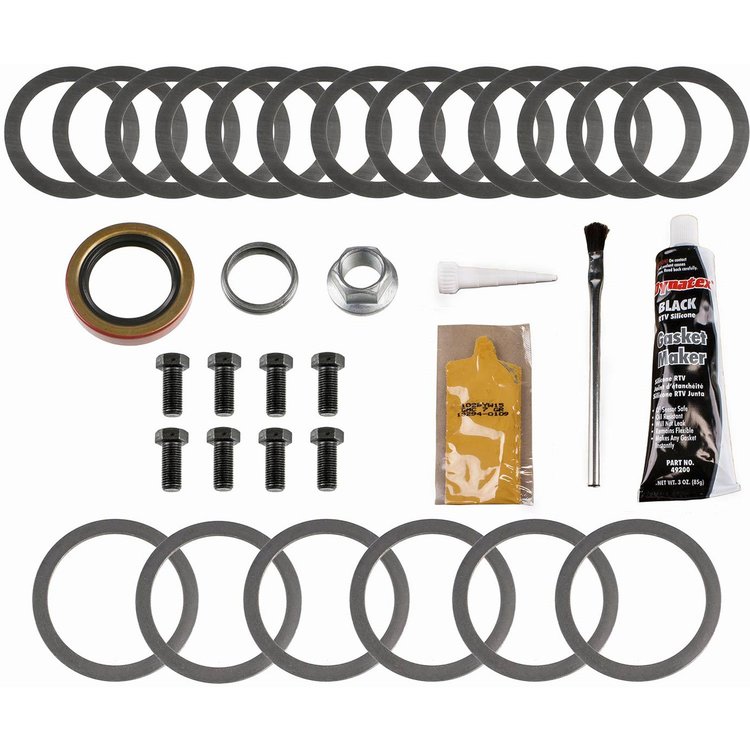 Ring And Pinion Installation Kit; Incl. Pinion-Carrier Shims/Pinion Nut/Ring Gear Bolts/Gear Marking