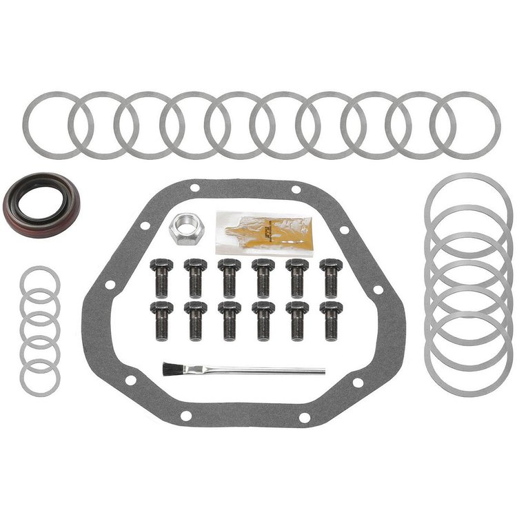 Ring And Pinion Installation Kit; Incl. Pinion-Carrier Shims/Pinion Nut/Ring Gear Bolts/Gear Marking