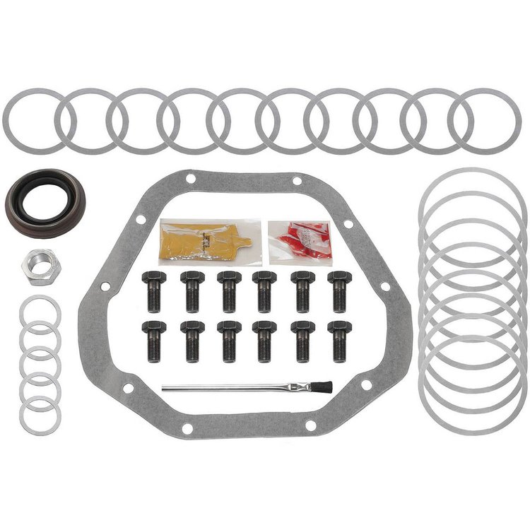 Ring And Pinion Installation Kit; Incl. Pinion-Carrier Shims/Pinion Nut/Ring Gear Bolts/Gear Marking