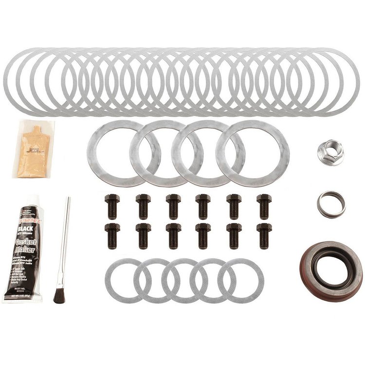 Ring And Pinion Installation Kit; Incl. Pinion-Carrier Shims/Pinion Nut/Ring Gear Bolts/Gear Marking