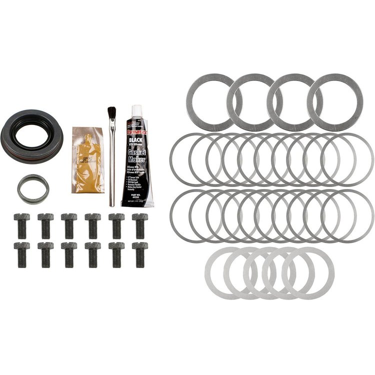 Ring And Pinion Installation Kit; Incl. Pinion-Carrier Shims/Pinion Nut/Ring Gear Bolts/Gear Marking