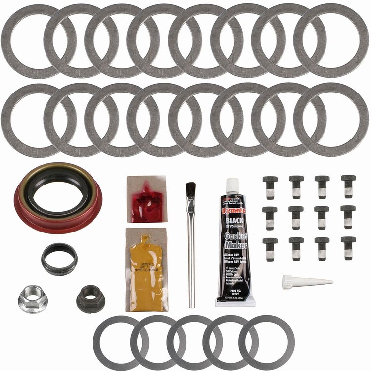 Ring And Pinion Installation Kit; Incl. Pinion-Carrier Shims/Pinion Nut/Ring Gear Bolts/Gear Marking