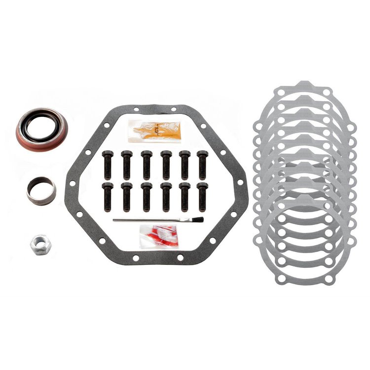 Ring And Pinion Installation Kit; 3rd Des.; 4.56 And Up; Incl. Pinion-Carrier Shims/Pinion Nut/Ring