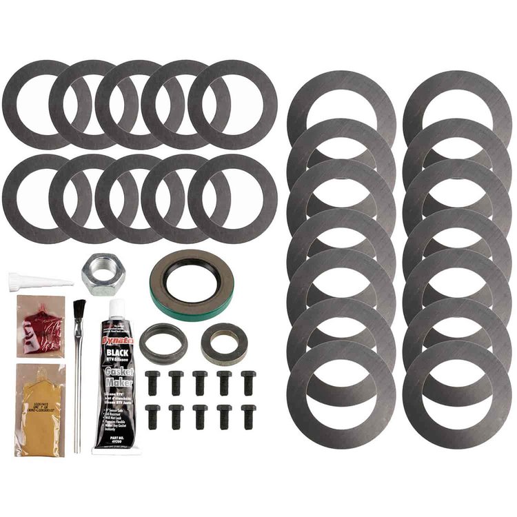 Ring And Pinion Installation Kit; Incl. Pinion-Carrier Shims/Pinion Nut/Ring Gear Bolts/Gear Marking