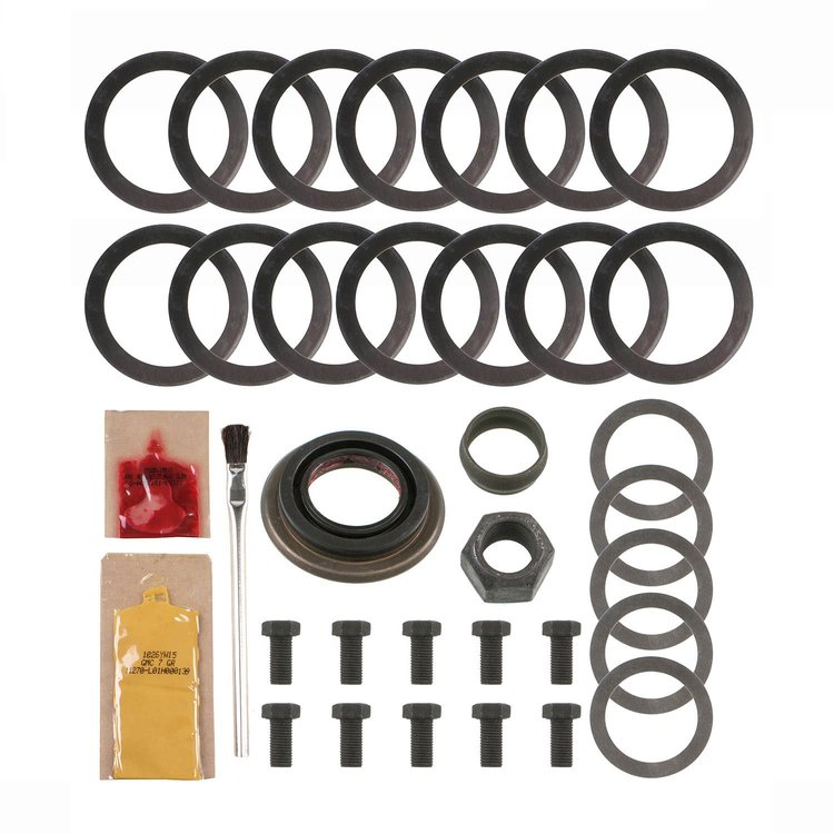 Ring And Pinion Installation Kit; Incl. Pinion-Carrier Shims/Pinion Nut/Ring Gear Bolts/Gear Marking