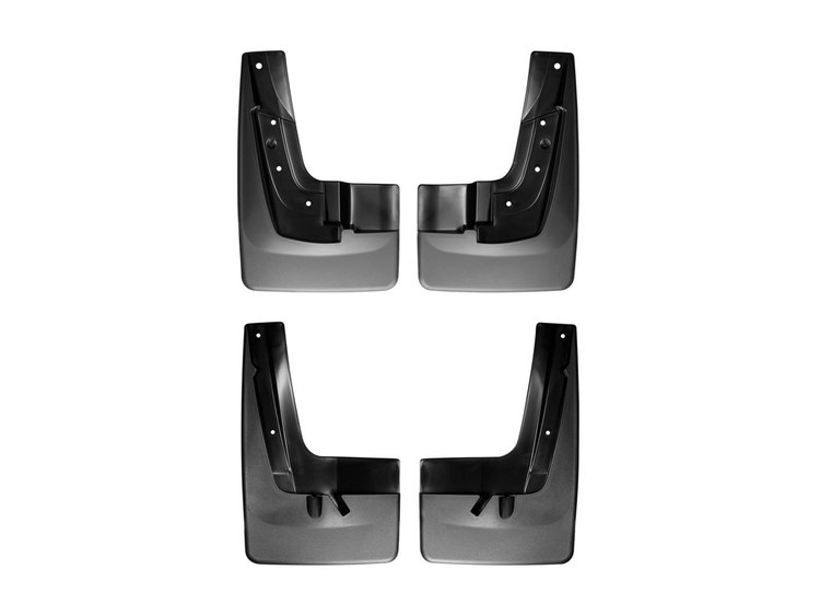 NO DRILL MUDFLAPS BLACK GMC ACADIA/ACADIA DENALI 2013-2016