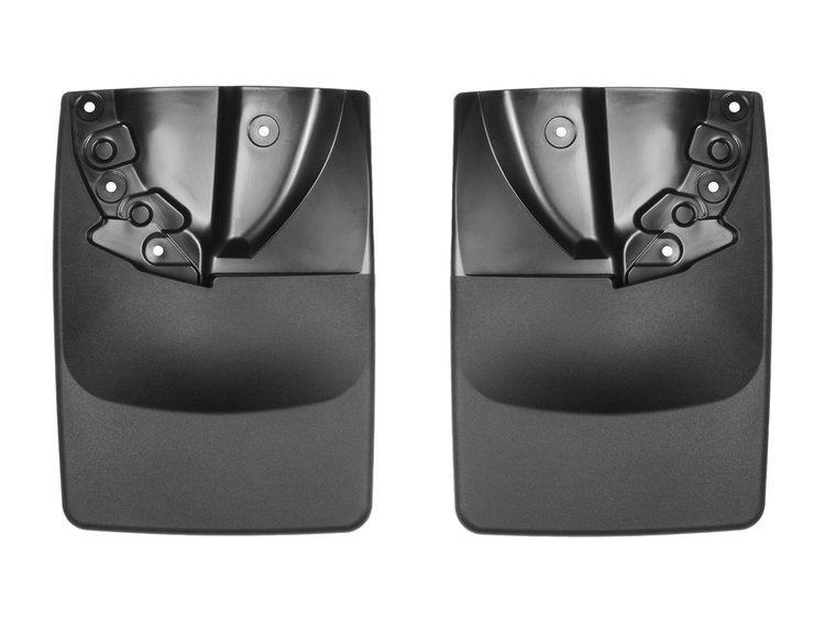 NO DRILL MUDFLAPS BLACK TOYOTA TACOMA 2016-2017 FITS SR AND SR% WITH NO APPEARANCE PACKAGE; NO FENDE
