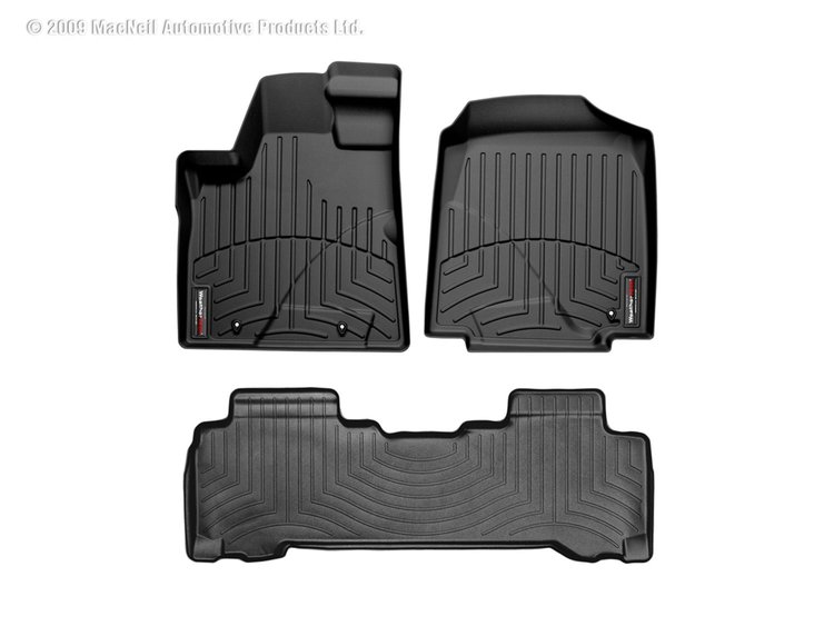 FRONT/REAR FLOORLINERS BL HONDA PILOT 2006-2008