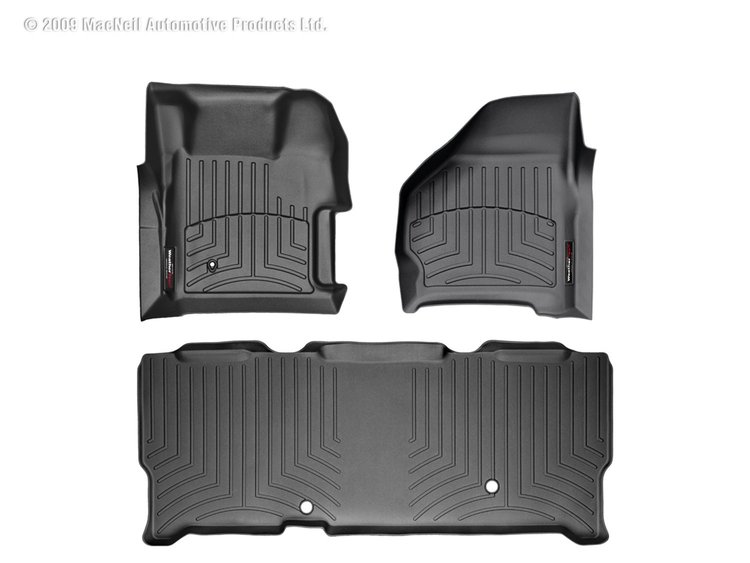 FRONT/REAR FLOORLINERS BL FORD F-250/F-350/F-450/F-550 1999-2007 FITS SUPER CAB EXTENDED CAB ONLY. W
