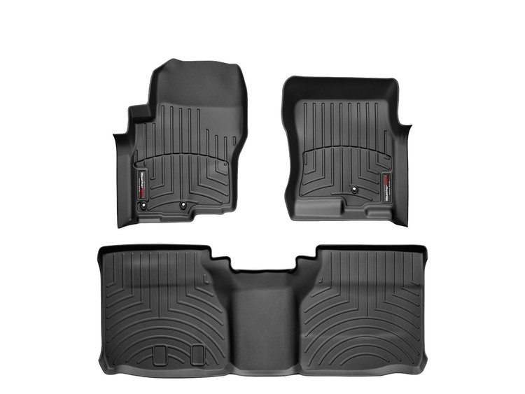 FRONT/REAR FLOORLINERS BL NISSAN FRONTIER 2008-2011 FITS EXTENDED CAB WITH TWO RETENTION HOOKS ON DR