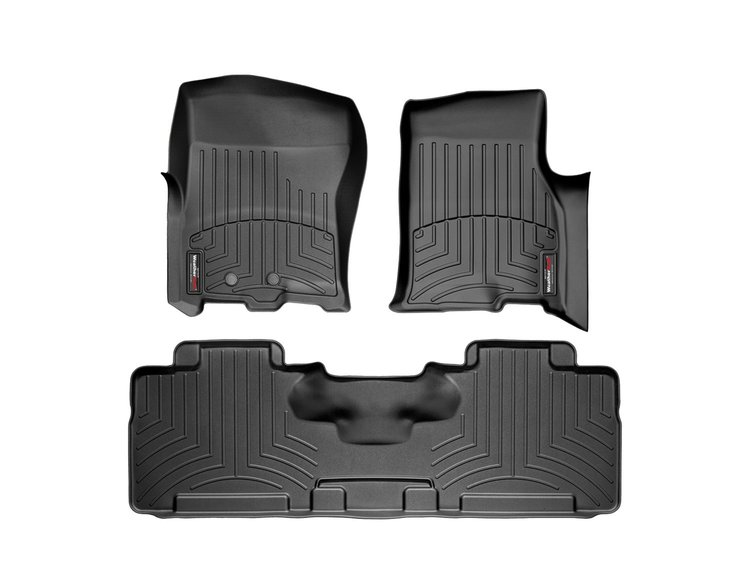 FRONT/REAR FLOORLINERS BL FORD EXPEDITION 2011-2011 FITS 2ND ROWE BENCH ONLY WITH FRONT DUAL FLOOR P