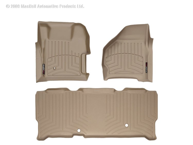 FRONT/REAR FLOORLINERS TA FORD F-250/F-350/F-450/F-550 1999-2007 FITS SUPER CAB EXTENDED CAB ONLY. W