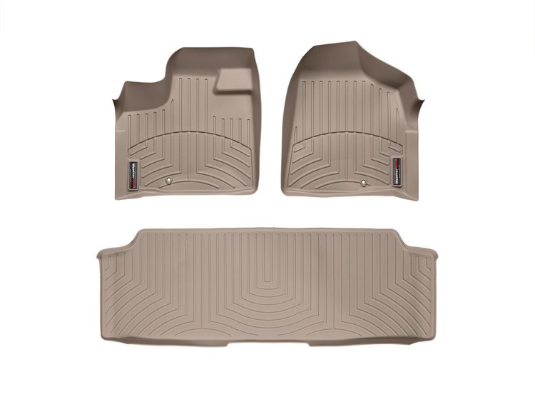 FRONT/REAR FLOORLINERS TA CHRYSLER TOWN & COUNTRY VAN 2011-2016 FITS STOW & GO OR SWIVEL & GO VEHICL
