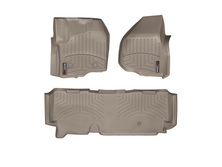 FRONT/REAR FLOORLINERS TA FORD F-250/F-350/F-450/F-550 2012-2016 DOES NOT FIT VEHICLES WITH THE MANU