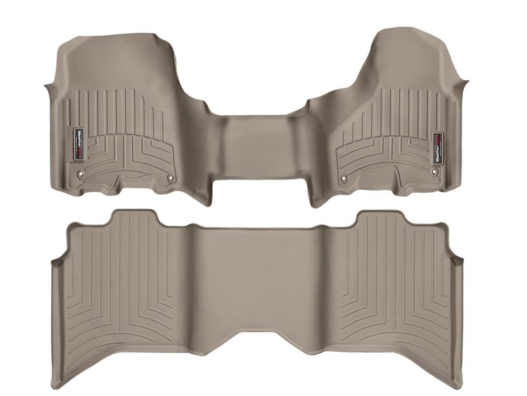 FRONT/REAR FLOORLINERS-OV DODGE RAM 1500 CREW CAB 2012-2017 CREW CAB OVER THE HUMP FRONT